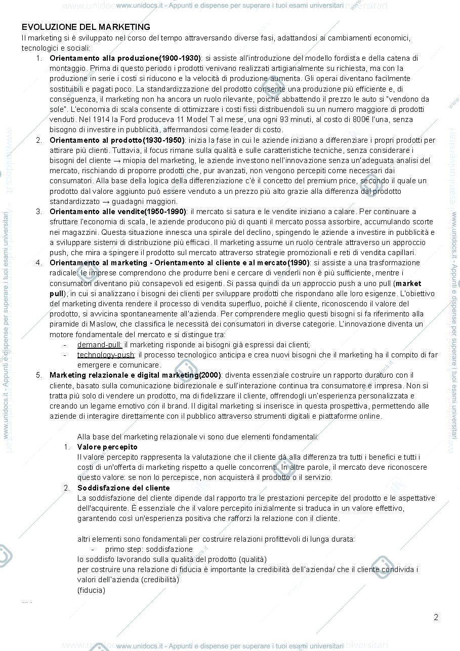 Anteprima pagina 2 — MARKETING DIGITALE PRIMA PARTE