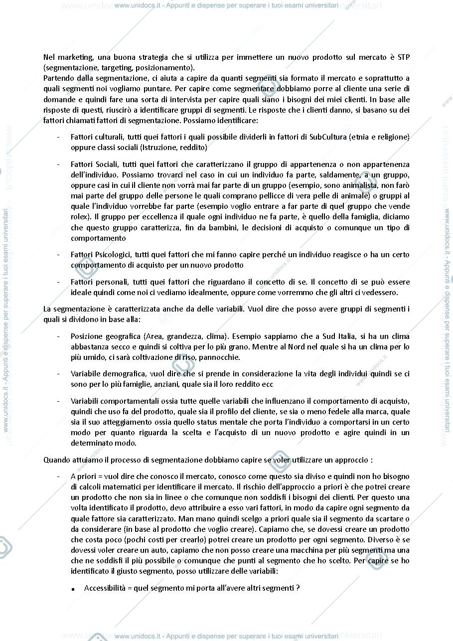 Anteprima pagina 1 — Marketing e Modelli di E-Buisness 