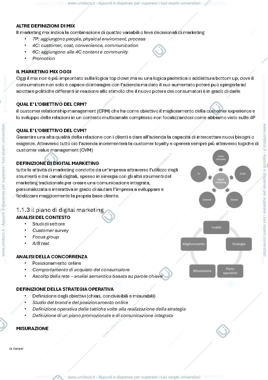 Anteprima pagina 2 — Appunti slide digital marketing