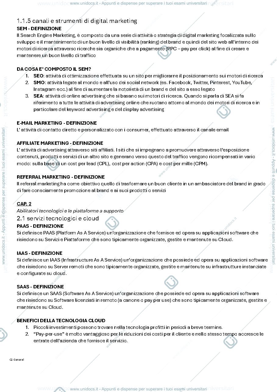 Anteprima pagina 4 — Appunti slide digital marketing