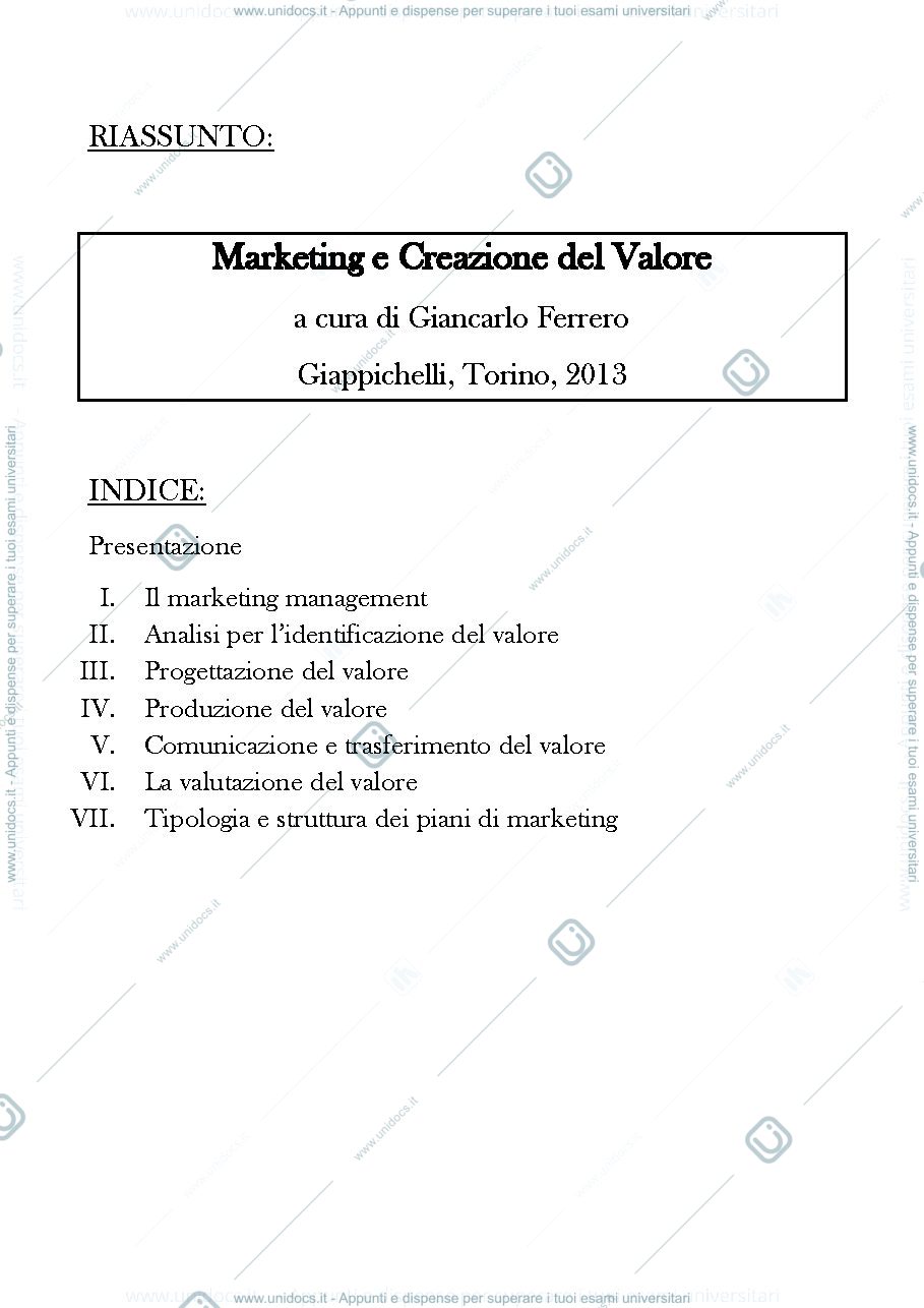 Anteprima pagina 1 — Marketing principi e strumenti