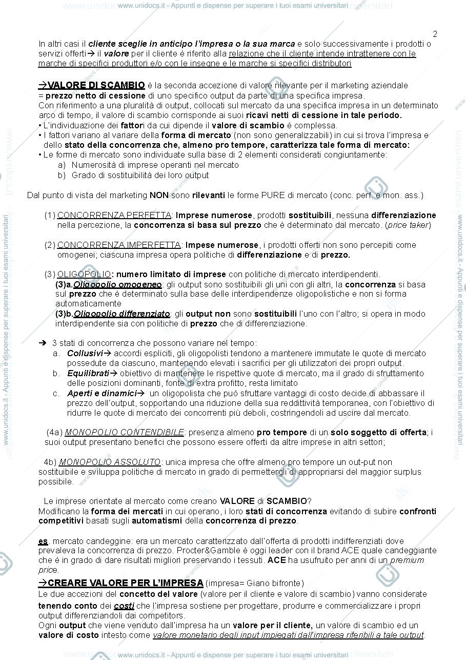 Anteprima pagina 2 — appunti slide prof aiello marketing