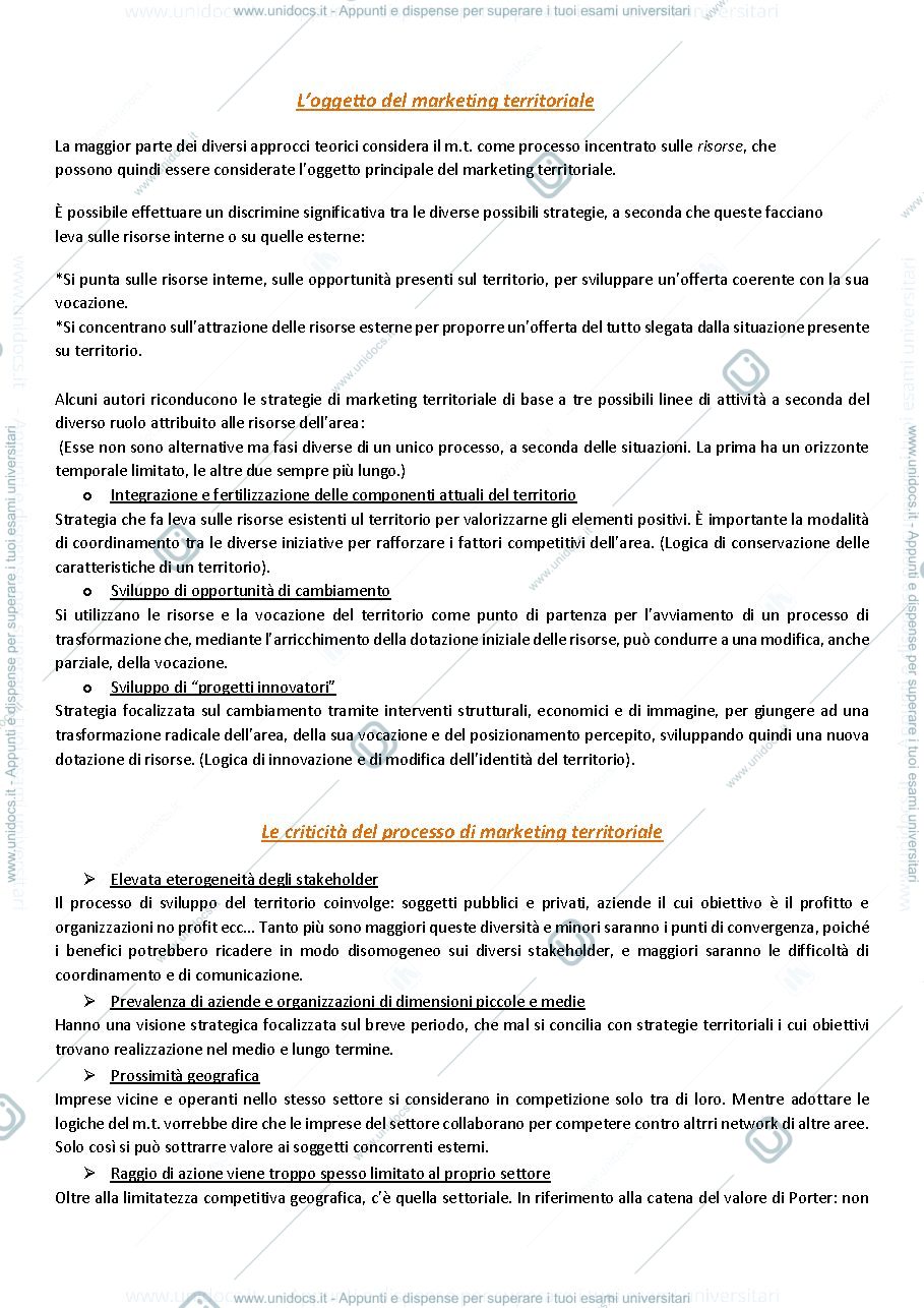 Anteprima pagina 3 — Marketing territoriale