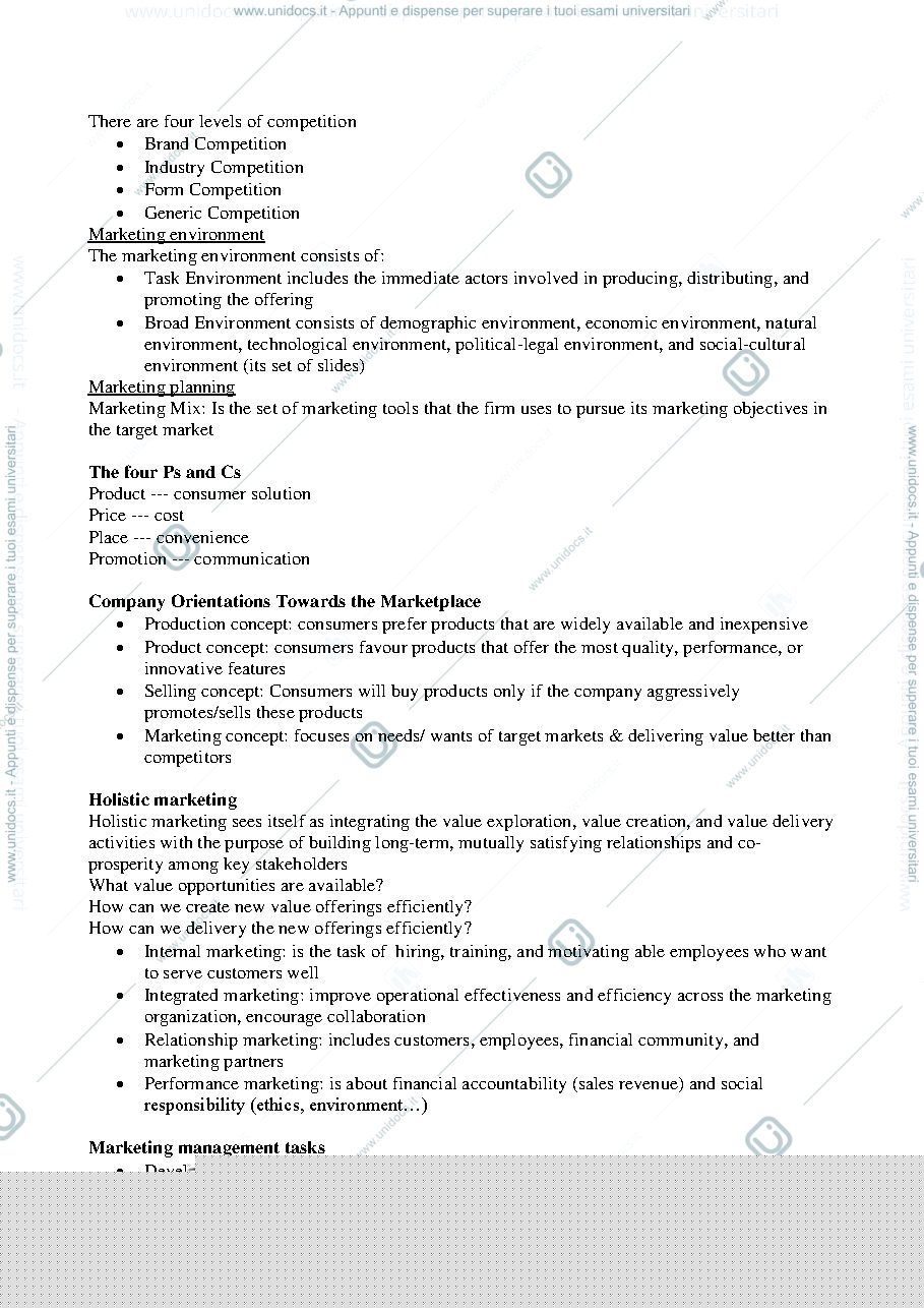Anteprima pagina 3 — Appunti marketing