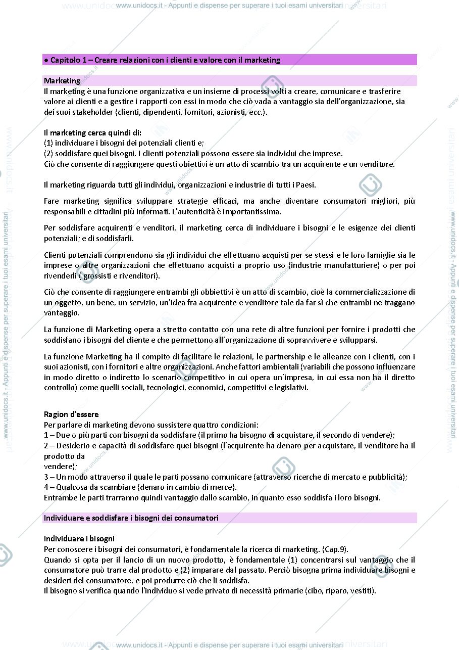 Anteprima pagina 1 — Marketing