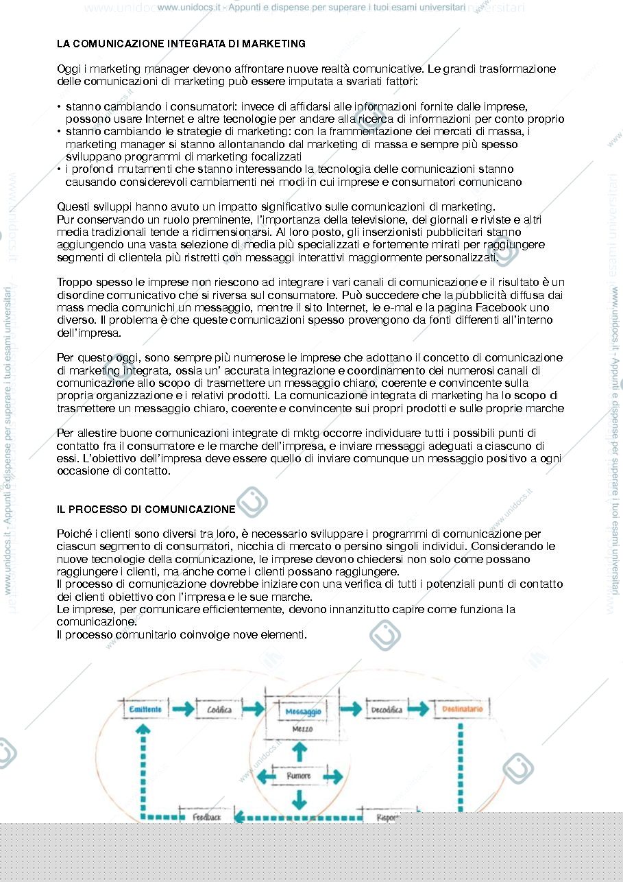 Anteprima pagina 2 — Comunicare al mercato 
