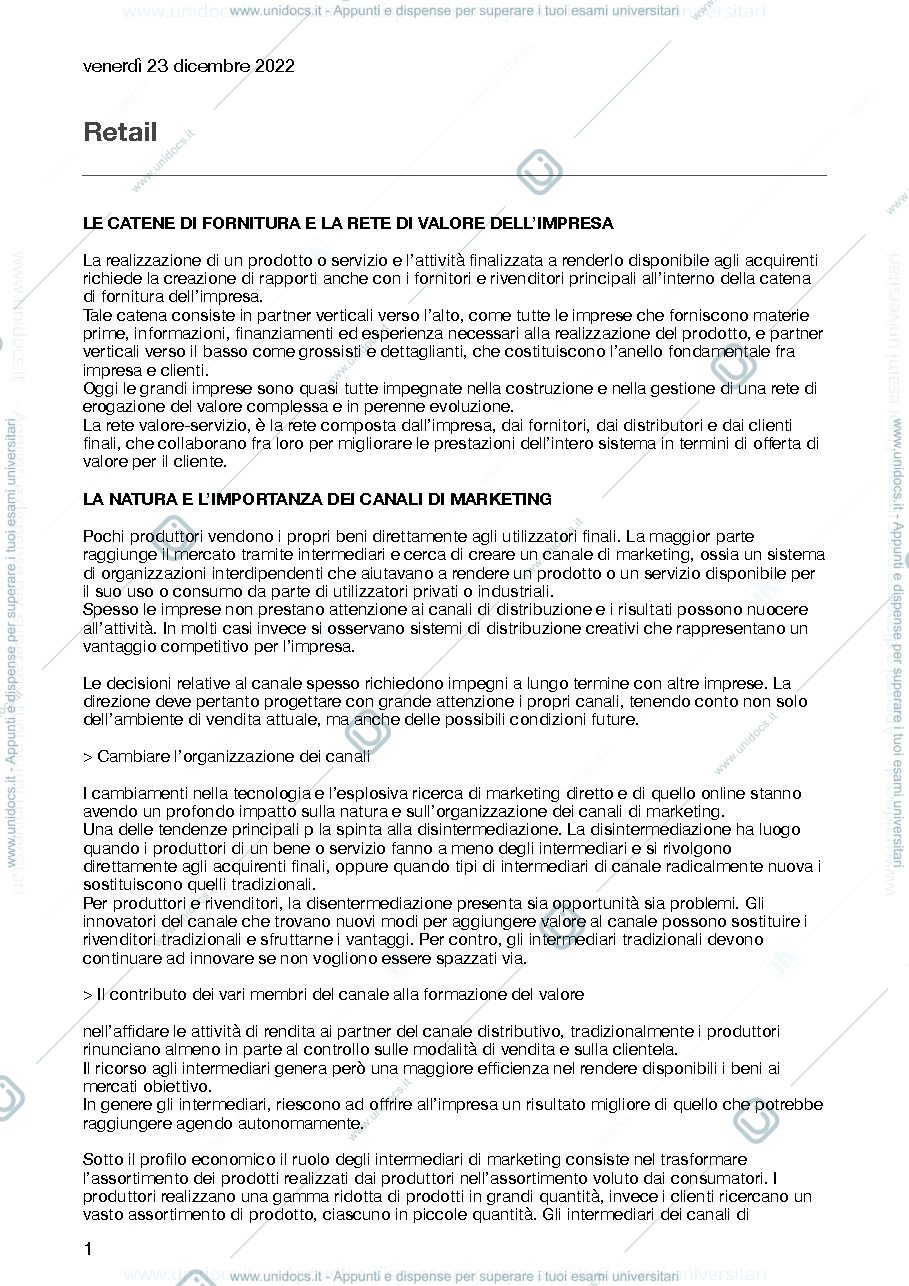 Anteprima pagina 1 — Retail