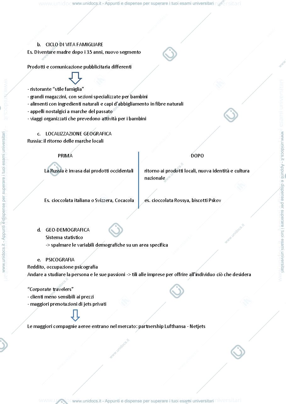 Anteprima pagina 2 — segmentazione del mercato