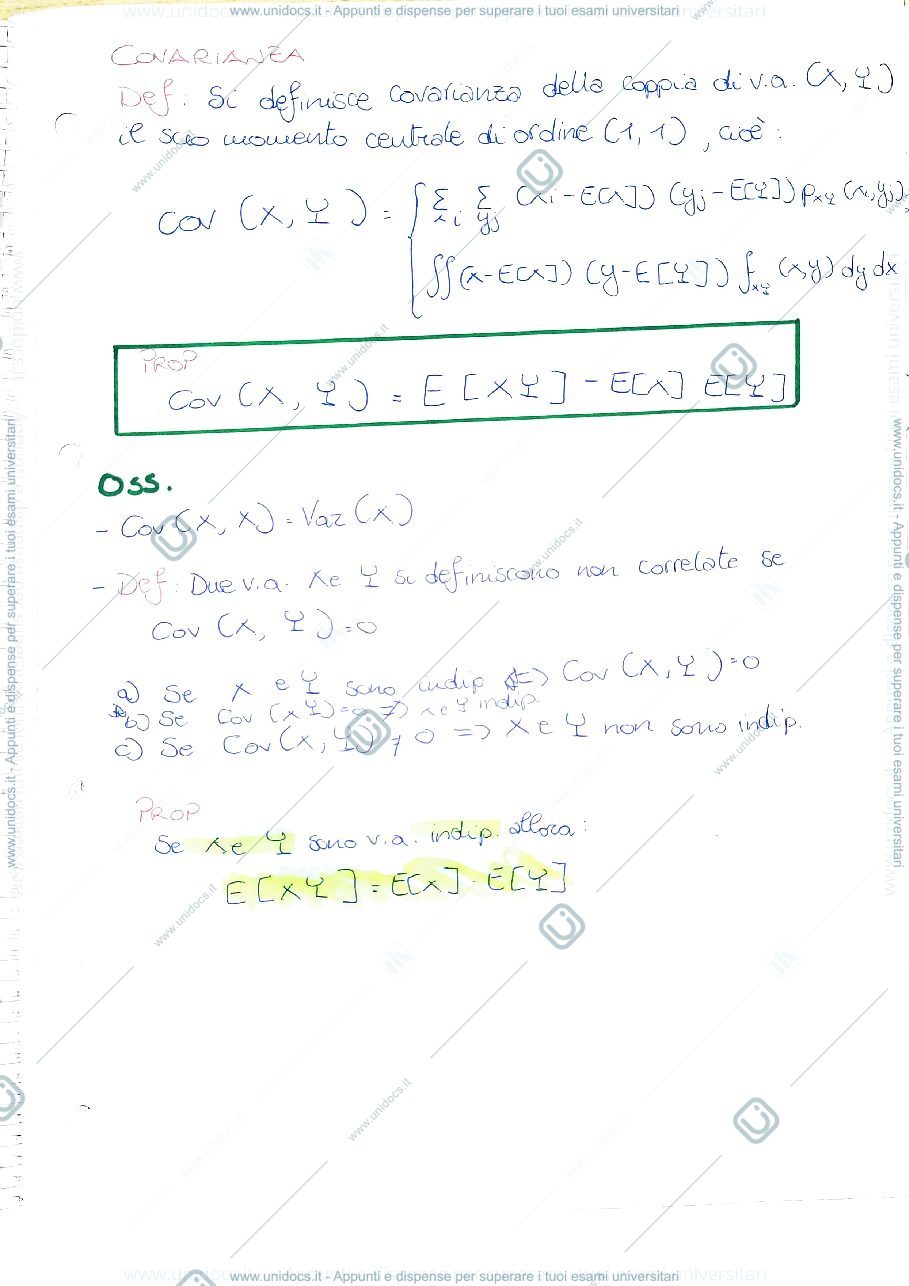 Anteprima pagina 2 — Riassunto matematica applicata seconda parte 