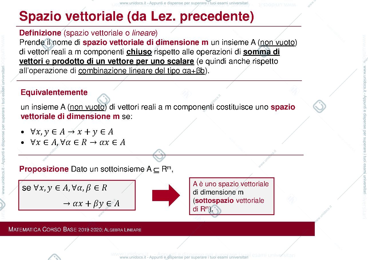 Anteprima pagina 3 — Lezioni Matematica Corso Base  