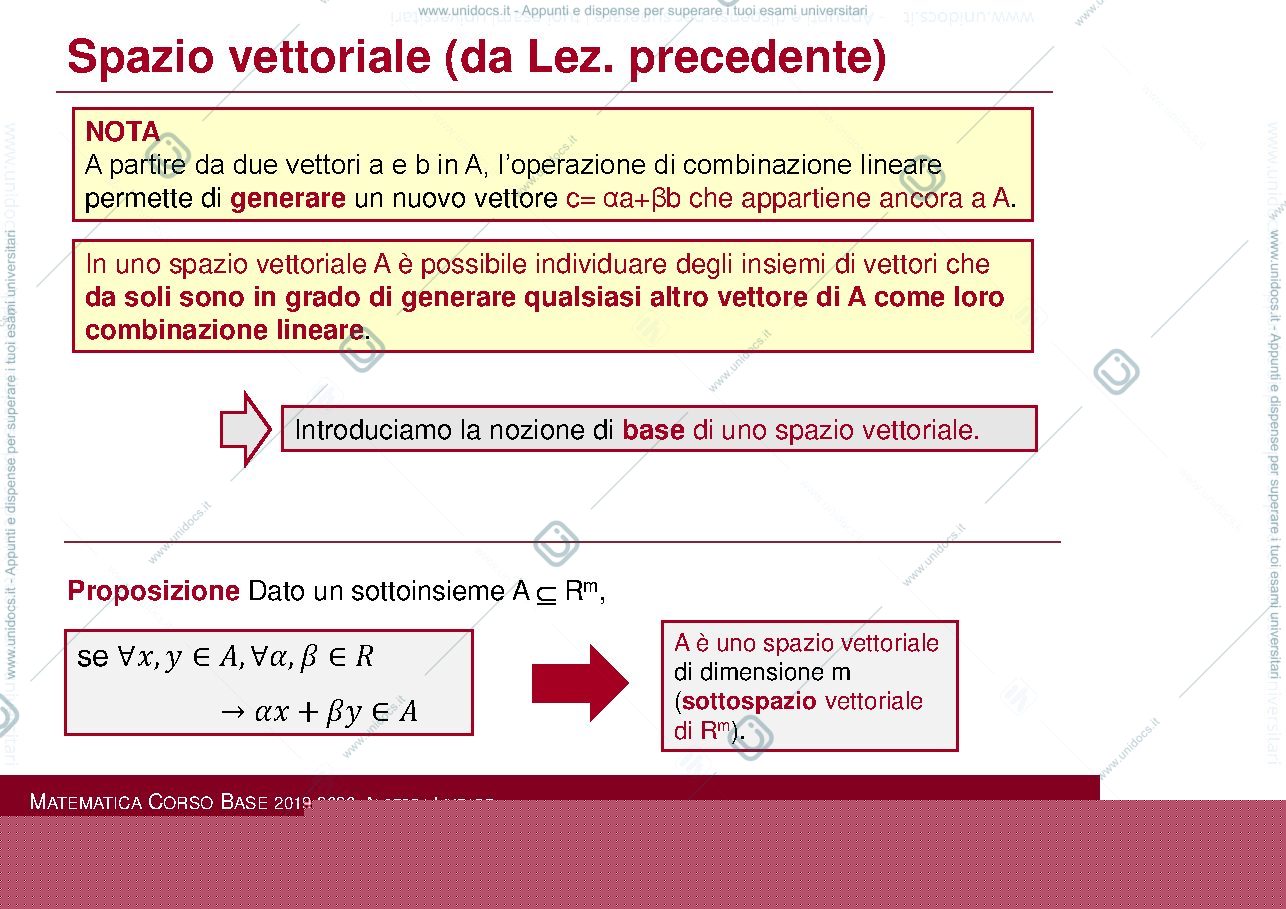 Anteprima pagina 4 — Lezioni Matematica Corso Base  