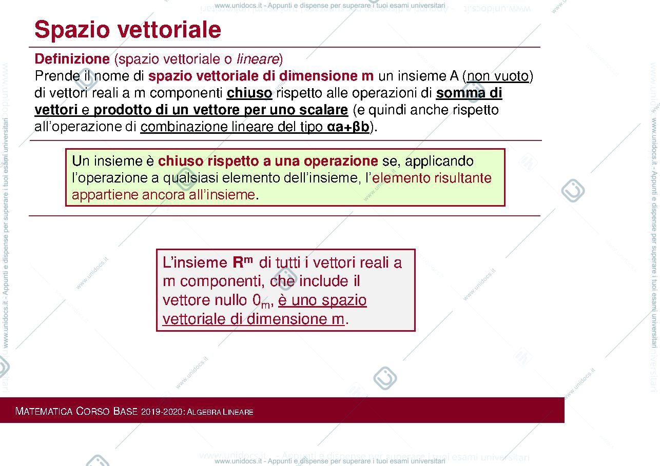 Anteprima pagina 3 — Lezioni Matematica Corso Base  