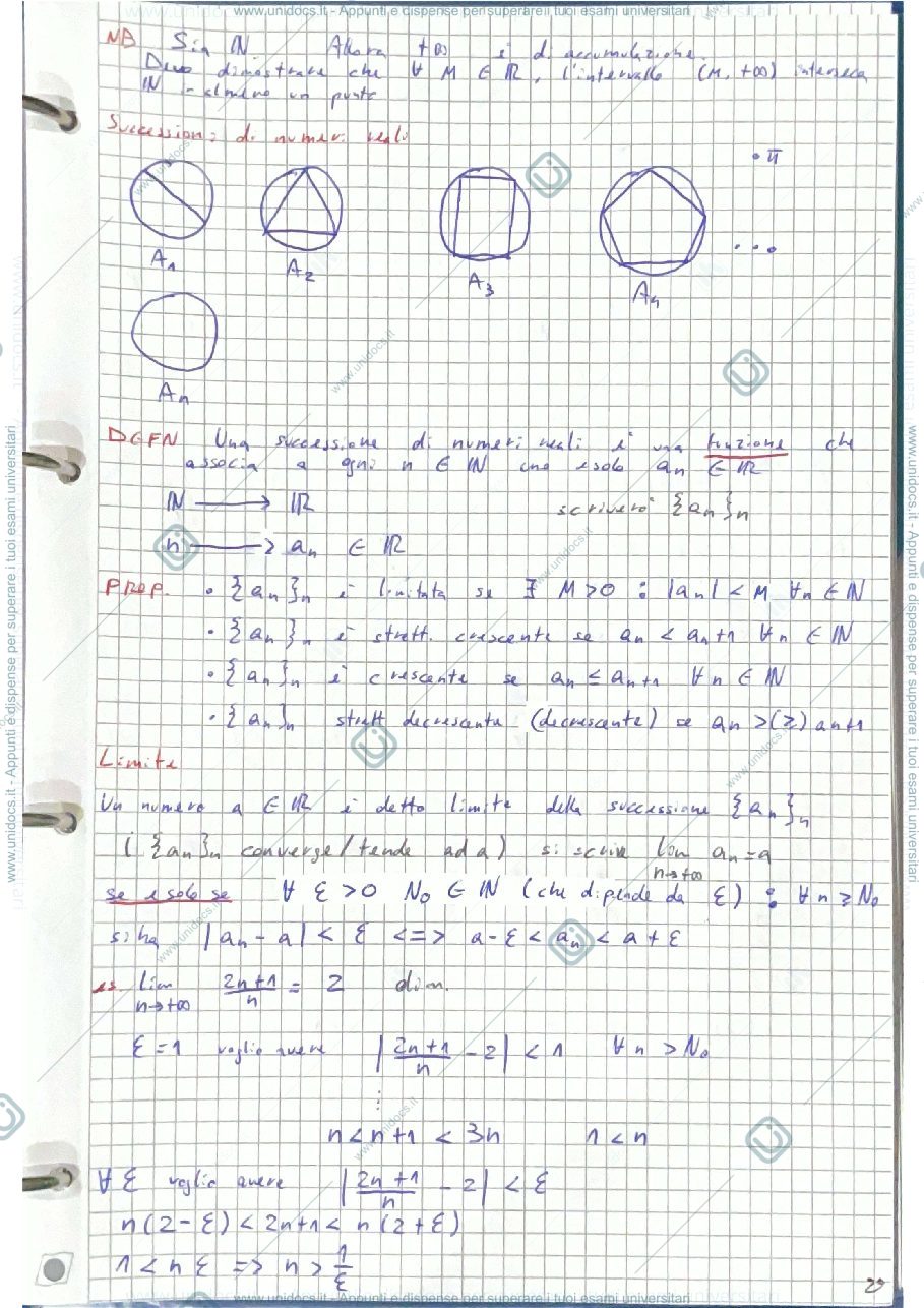 Anteprima pagina 2 — Successioni Limiti Landau