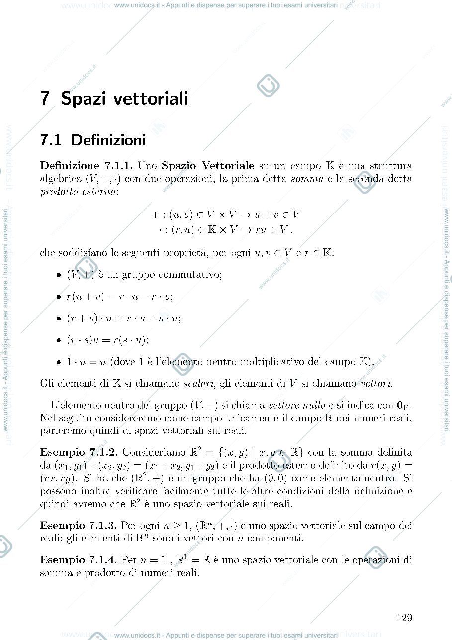 Anteprima pagina 1 — Algebra e geometria