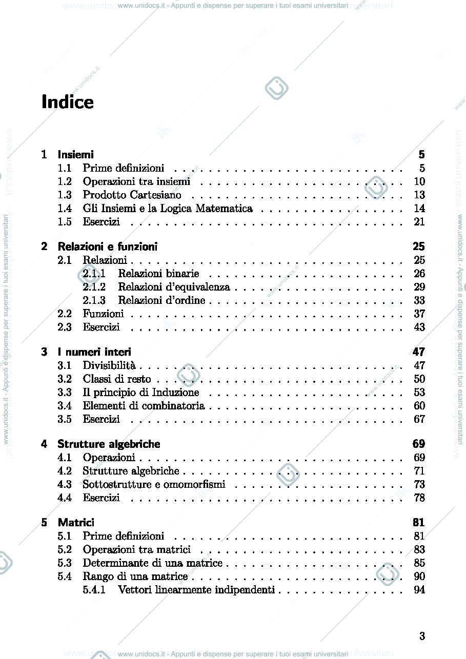 Anteprima pagina 3 — Algebra e geometria