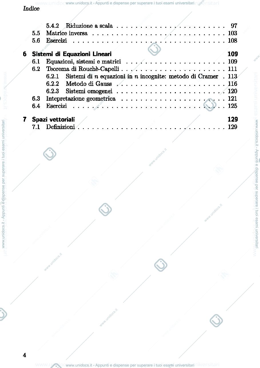 Anteprima pagina 4 — Algebra e geometria