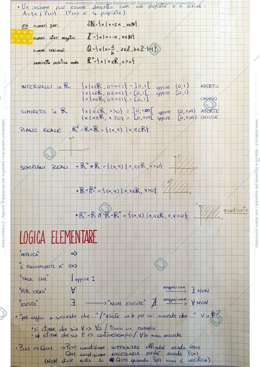 Anteprima pagina 2 — MATEMATICA I - parte 1