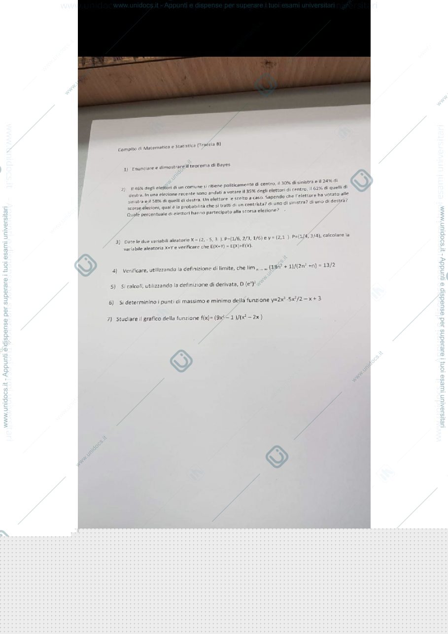 Anteprima pagina 1 — Esame