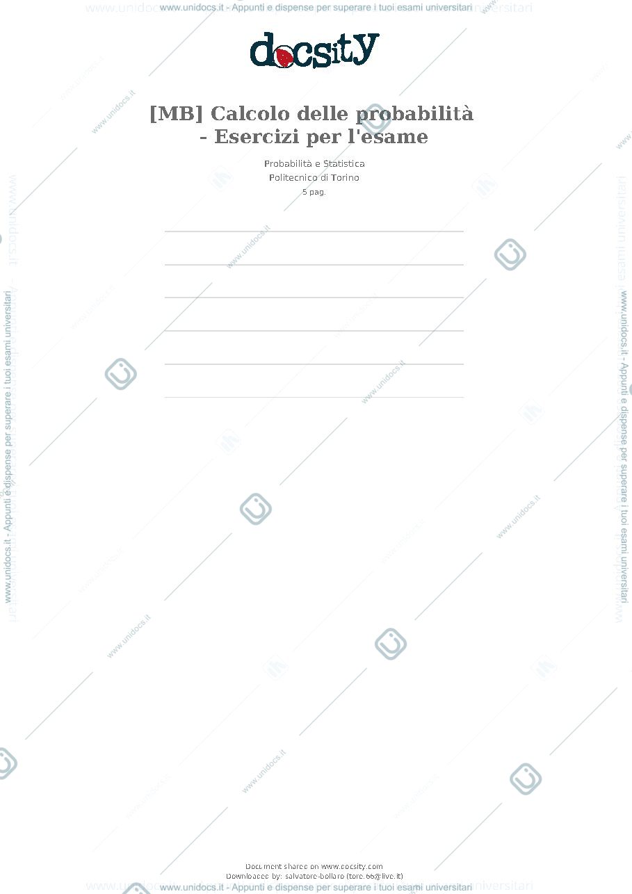 Anteprima pagina 1 — Statistica e mate