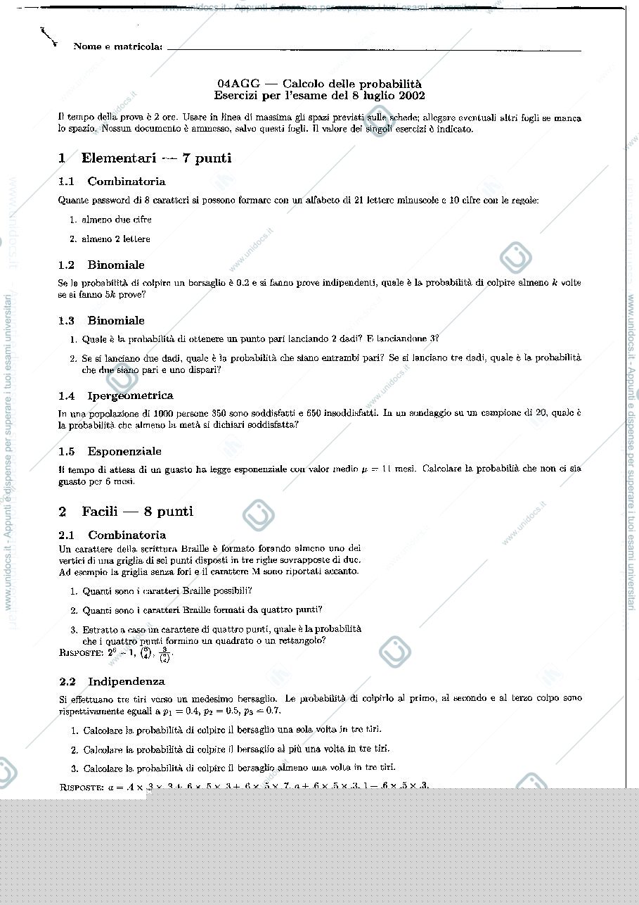 Anteprima pagina 2 — Statistica e mate