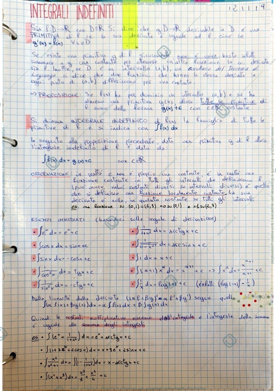 Anteprima pagina 1 — MATEMATICA I - parte 2