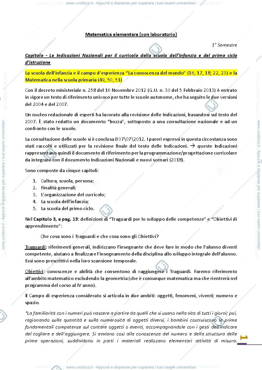 Anteprima pagina 1 — Istituzioni di matematica