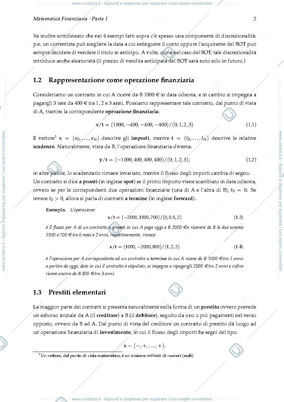 Anteprima pagina 4 — Appunti di mat fin