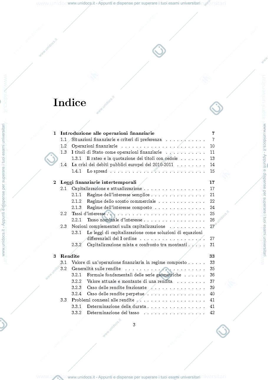 Anteprima pagina 3 — matematica finanziara