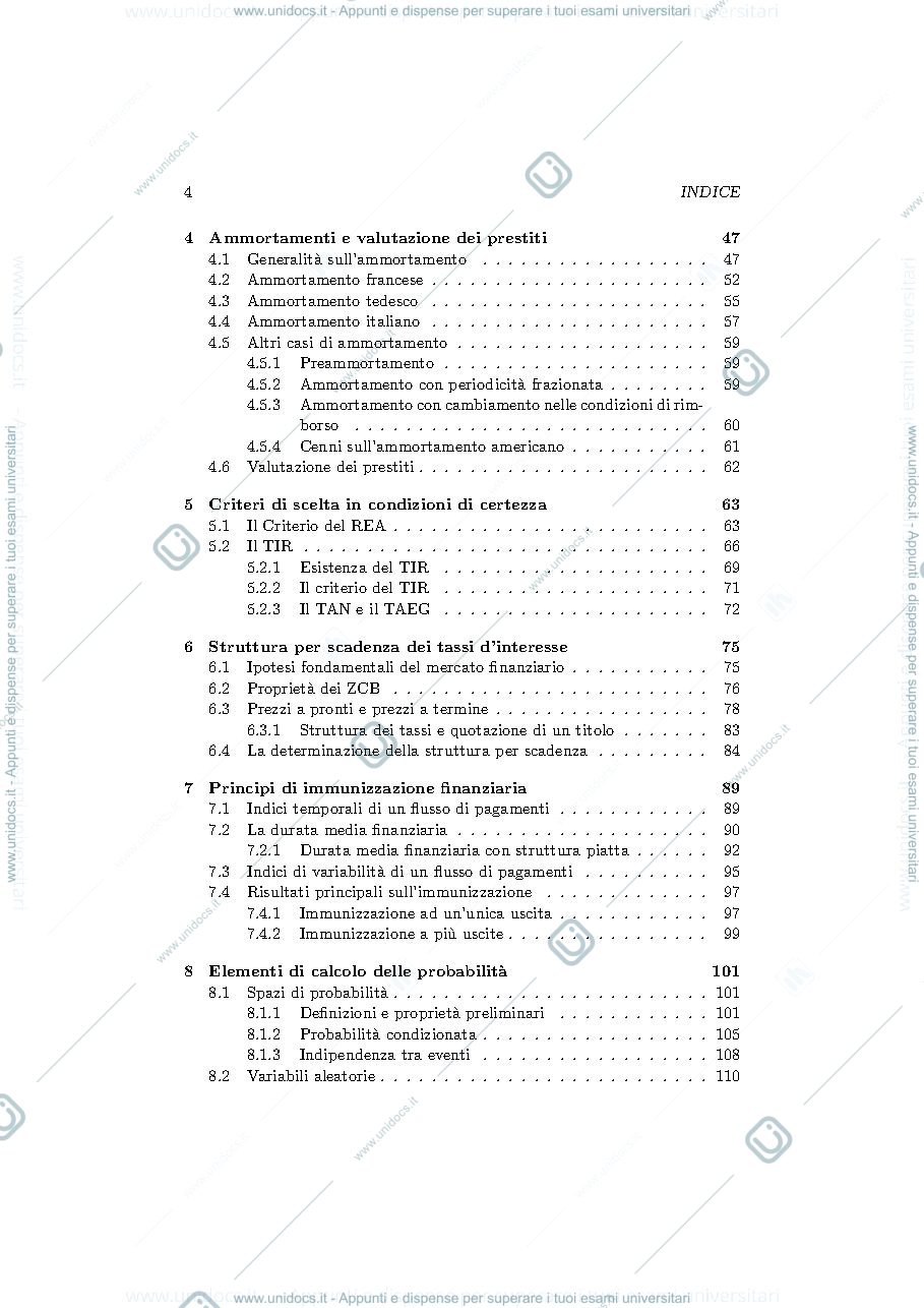 Anteprima pagina 4 — matematica finanziara