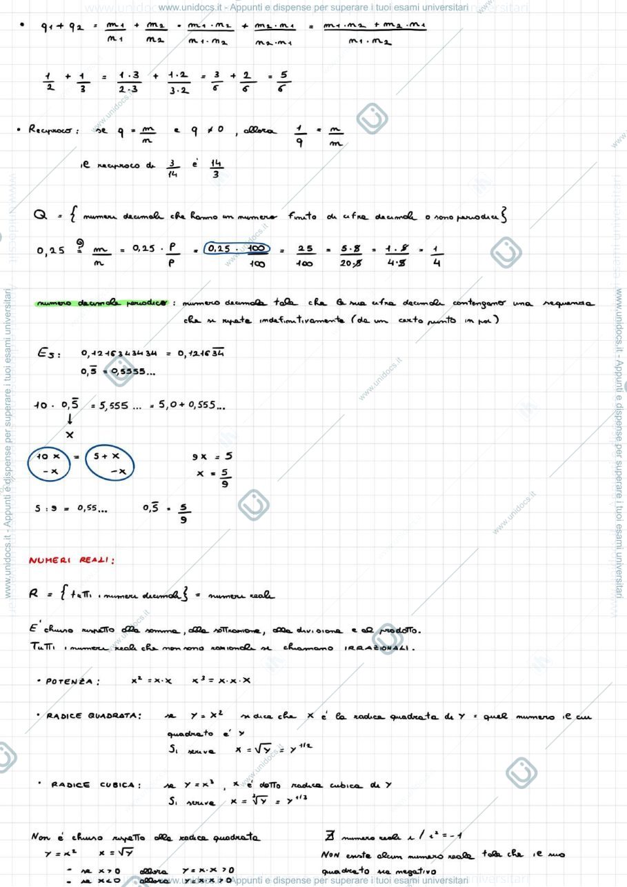Anteprima pagina 2 — Appunti di Matematica