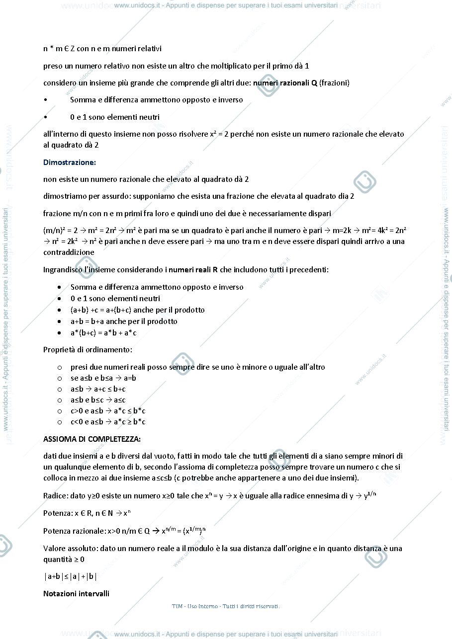 Anteprima pagina 2 — matematica - primo anno