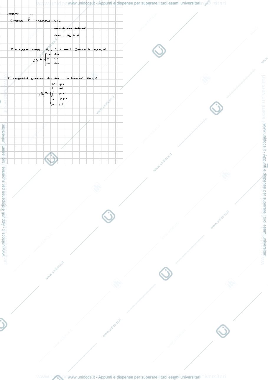 Anteprima pagina 2 — Riassunti serie numeriche e teoria + dimostrazioni 1 parziale 