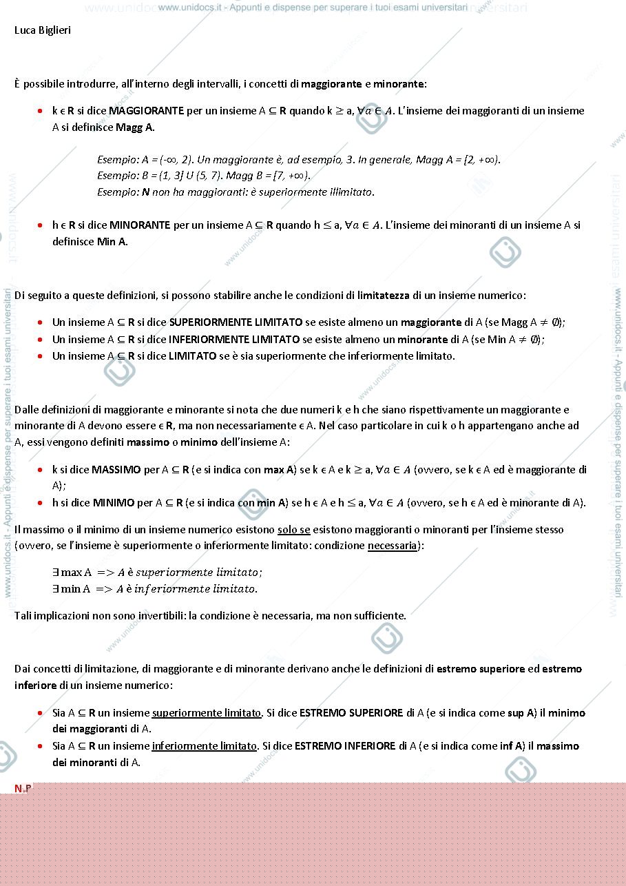 Anteprima pagina 4 — riassunti matematica