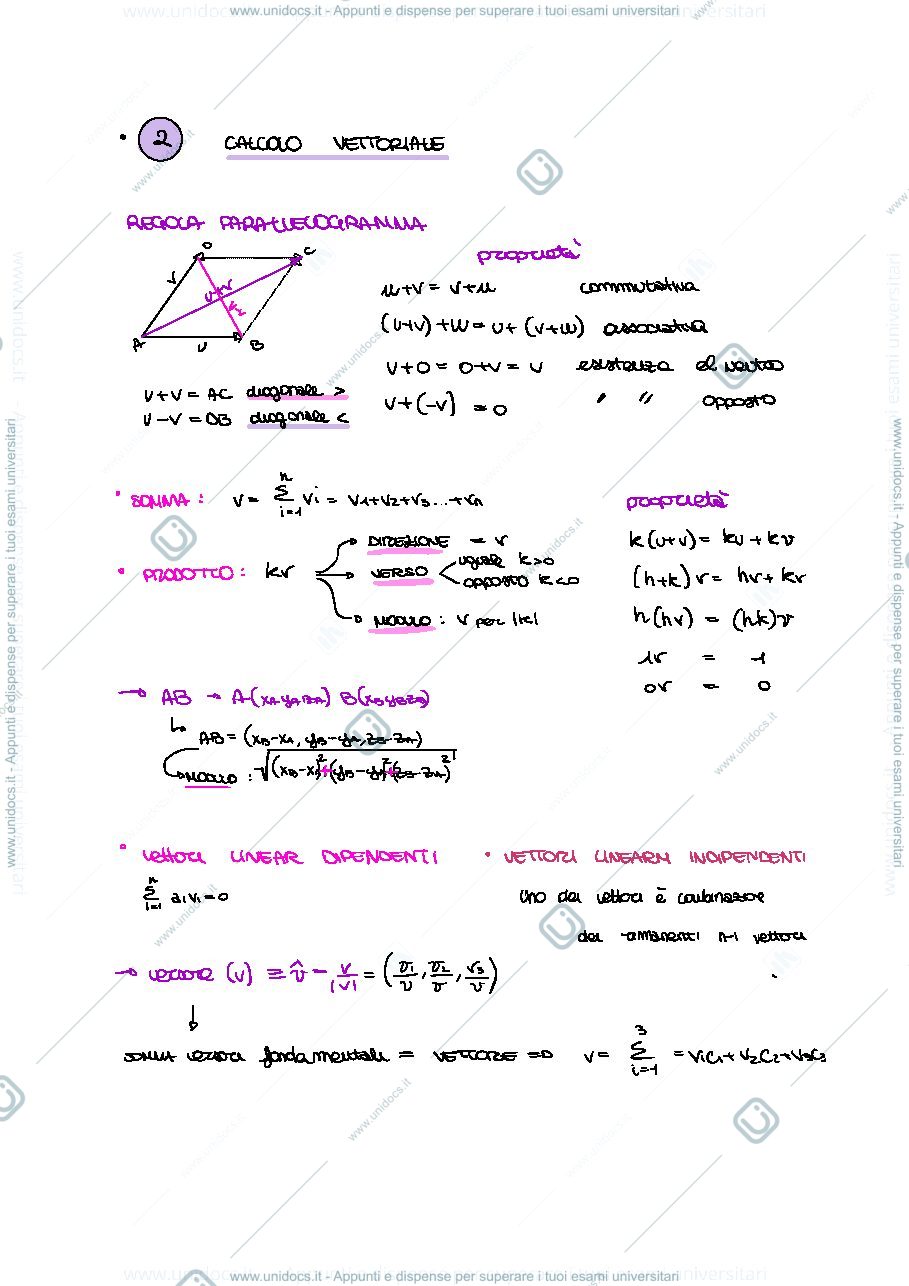 Anteprima pagina 2 — Formulario calculus 2