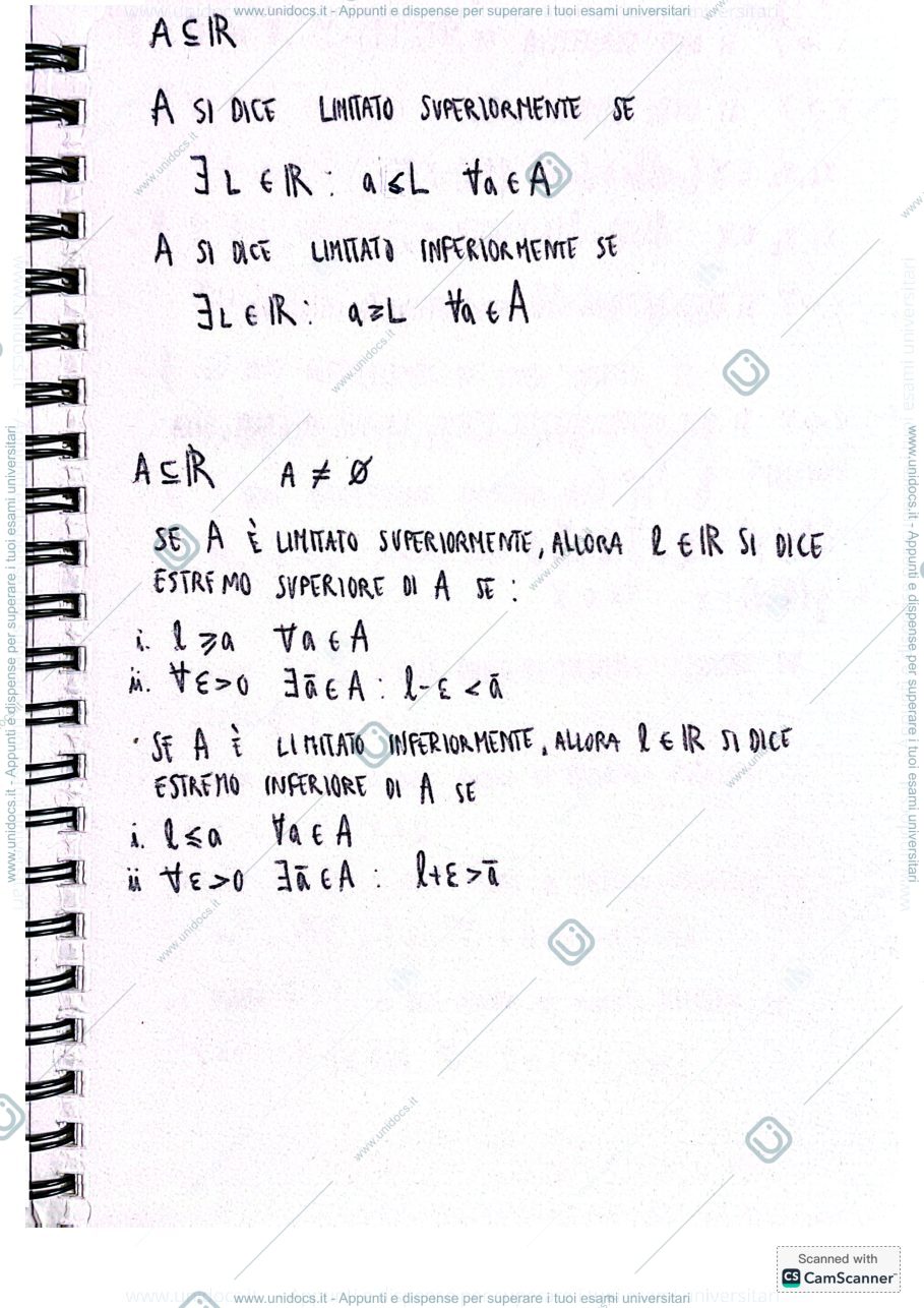 Anteprima pagina 1 —  Matematica I