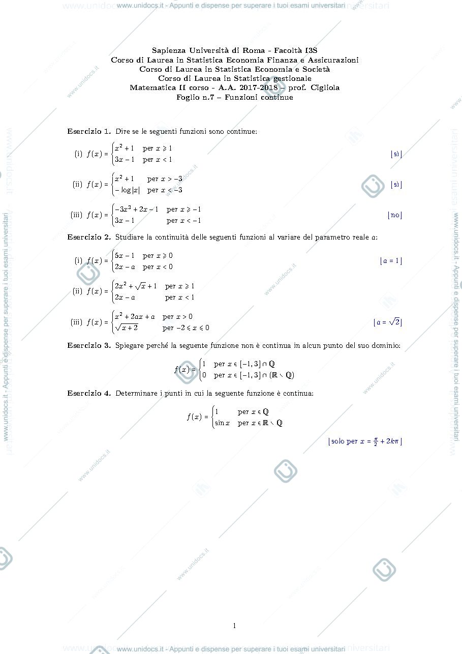 Anteprima pagina 1 — esercizi