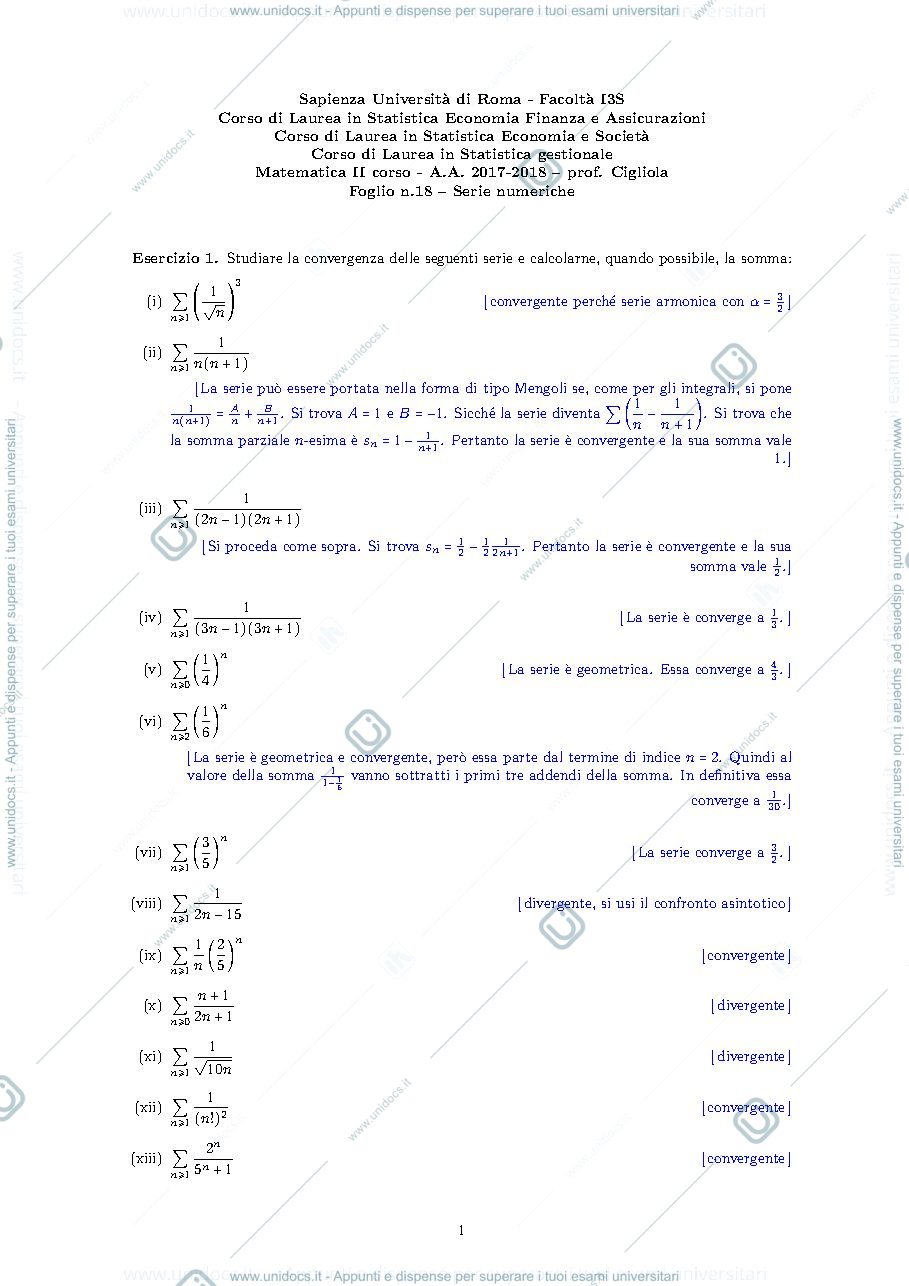 Anteprima pagina 1 — esercizi