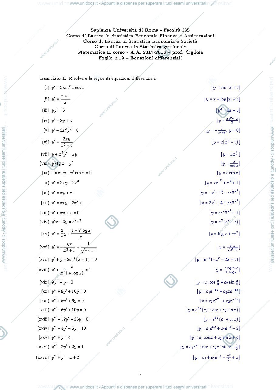 Anteprima pagina 1 — esercizi