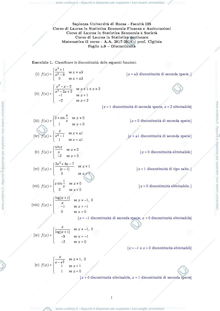 Anteprima pagina 1 — esercizi