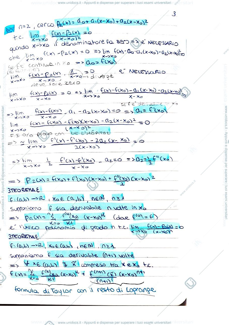 Anteprima pagina 3 — Riassunto teoria mate II