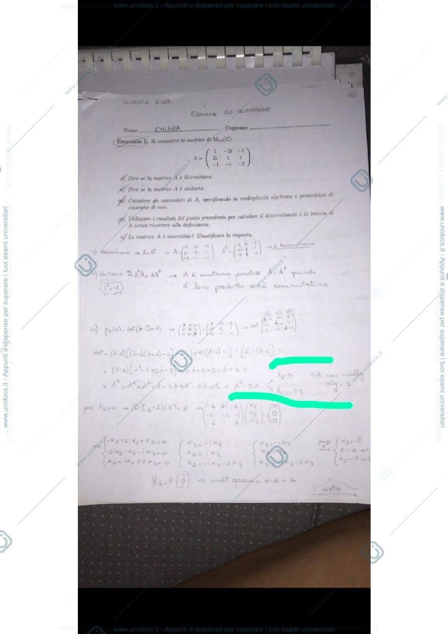 Anteprima pagina 2 — Matematica II 