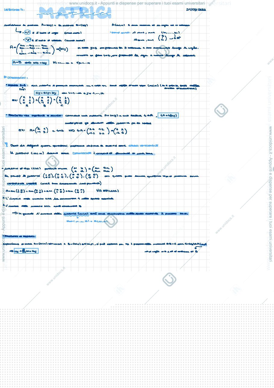 Anteprima pagina 1 — Introduzione matrici