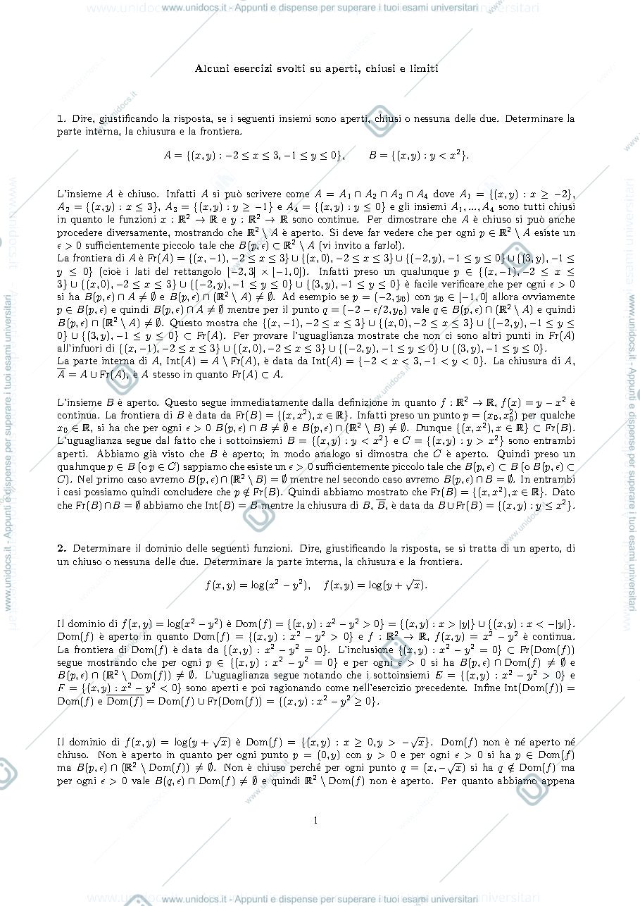 Anteprima pagina 1 — esercizi