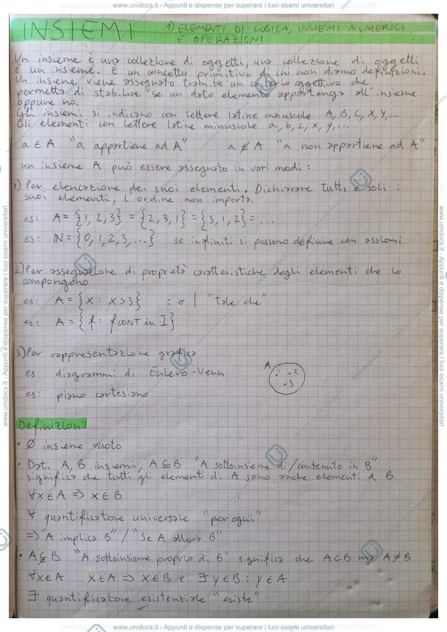 Anteprima pagina 3 — Analisi Matematica 2 (Monticelli) parte 1/3
