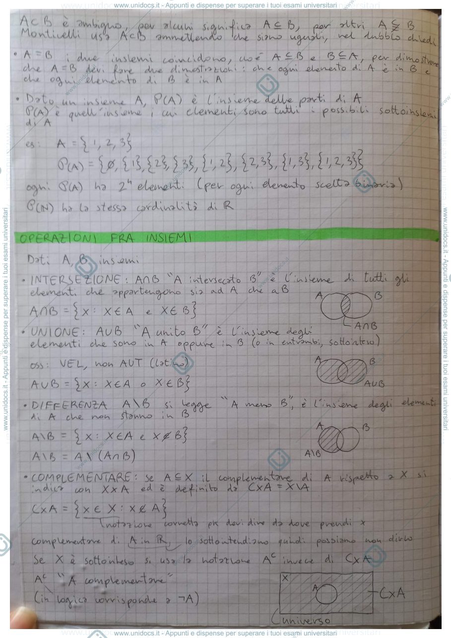 Anteprima pagina 4 — Analisi Matematica 2 (Monticelli) parte 1/3