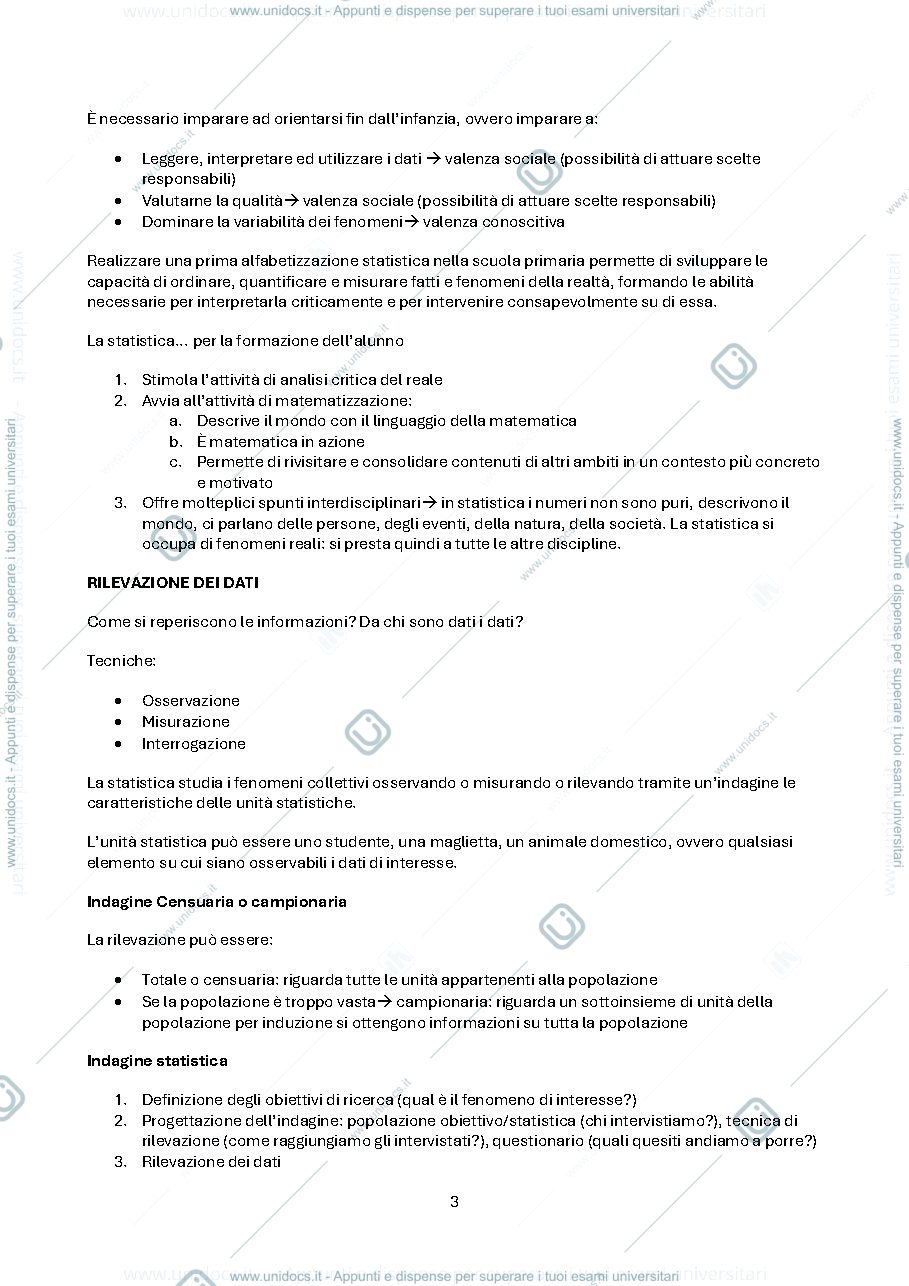 Anteprima pagina 3 — Appunti del corso di matematica per la formazione di base 2