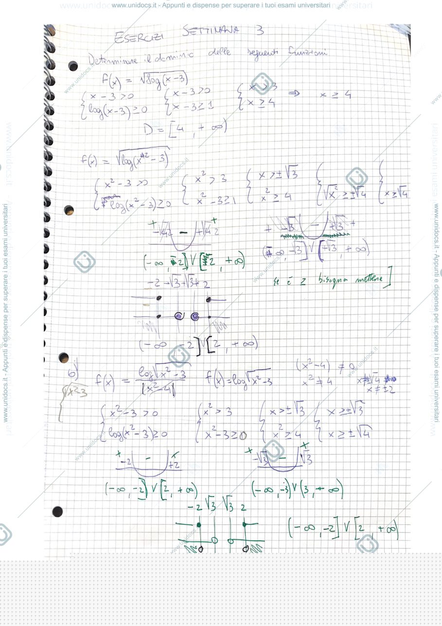 Anteprima pagina 1 — esercizi settimana 3