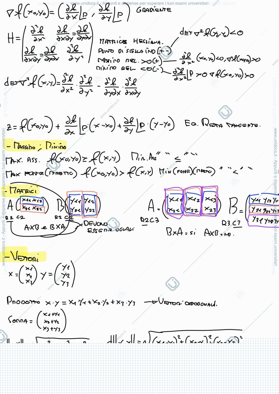 Anteprima pagina 1 — matematica finanziaria formulario
