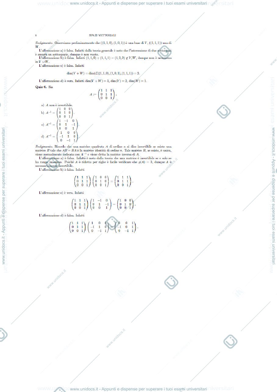 Anteprima pagina 1 — esercitazione vettori 8