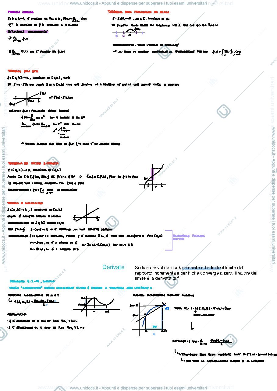 Anteprima pagina 1 — Appunti matematica secondo periodo